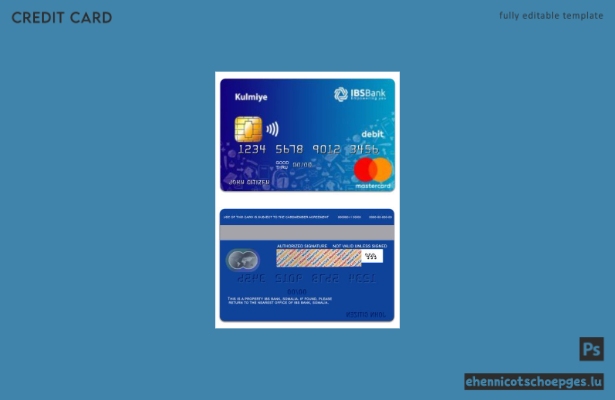 Somalia IBS Bank Kulmiye Debit Mastercard Beispielvorschau